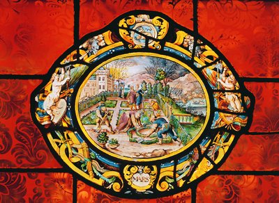 Ventana que representa marzo, de Montigny (vidriera) de French School